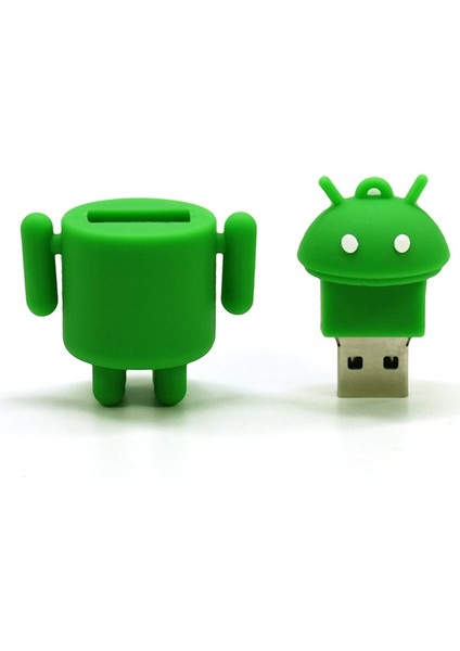 32GB Robot USB Flash Sürücü 4gb 8gb 16GB 32GB 64G Karikatür Android Kalem Sürücü Yeşil U Disk Hafıza Çubuğu Makinesi Pendrive (Yurt Dışından) modelleri