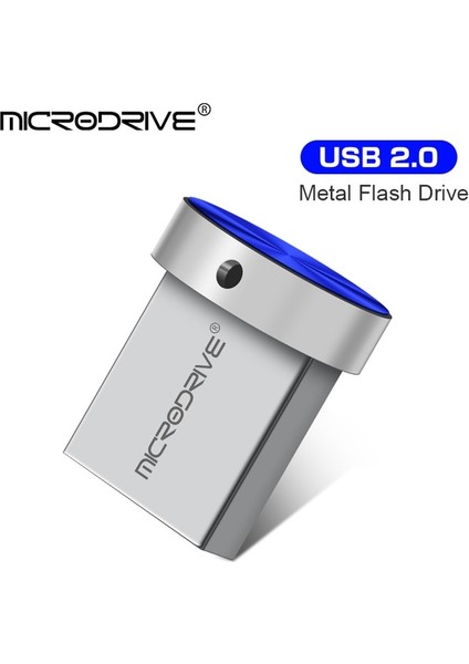 Mavi 128GB Mini Metal USB Pendrive 4gb 8gb 16GB Memory Stick 32GB Flash USB Stick 64GB 128GB Флешка Usb2.0 Flash Sürücüler Disk Ücretsiz Gemi (Yurt Dışından)
