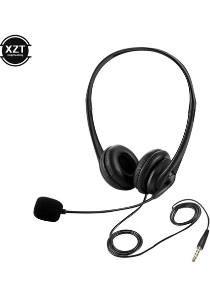 3.5mm Evrensel 3.5mm/usb Gürültü Önleyici Kablolu Mikrofonlu Kulaklıklar Iş Kulaklıkları Pc/dizüstü Bilgisayar/bilgisayar Için (Yurt Dışından) modelleri
