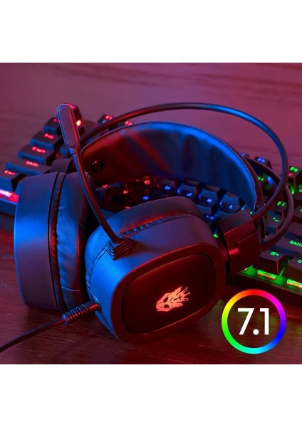 7.1 Cosbary Oyun Kulaklığı ile USB Fişi 7.1 Sanal 3.5mm Kablolu Kulaklık Rgb Işık Oyun Kulaklıkları Dizüstü Bilgisayar Ps4/5 Için Mikrofon ile Gürültü Iptal (Yurt Dışından) fırsatları
