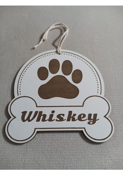 Yılbaşı Süsü Kedi Köpek Severlere Whisky Pati Kemik Süs Pati-Kemik