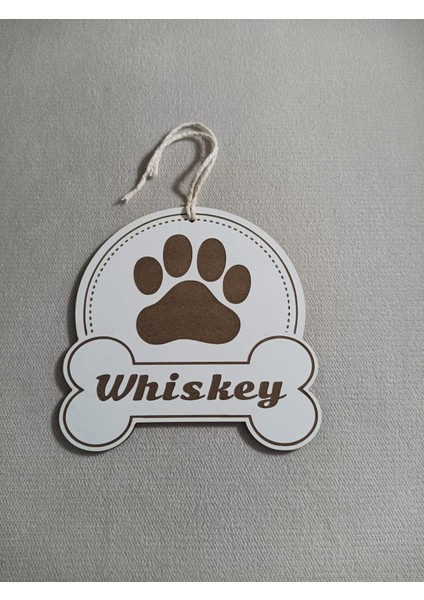 Yılbaşı Süsü Kedi Köpek Severlere Whisky Pati Kemik Süs Pati-Kemik