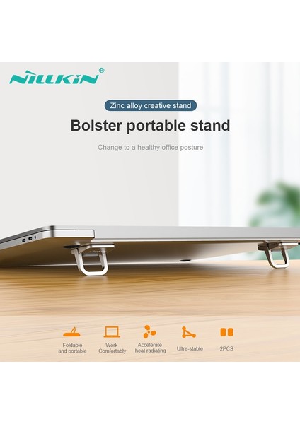 Gümüş Nıllkın 1 Çift Dizüstü Bilgisayar Standı Taşınabilir Alüminyum Dizüstü Standı 11.6-17 Inç iPad Için Macbook Air Için Hp Için Lenovo Asus Için (Yurt Dışından) fiyatları