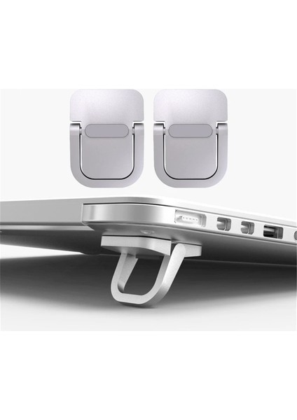 ZJ-111-BEYAZ Metal Katlanabilir Dizüstü Bilgisayar Standı Kaymaz Taban Braketi Desteği Macbook Pro Air Lenovo Thinkpad Pc Dizüstü Bilgisayarlar Mini Soğutma Standı Ayakları (Yurt Dışından) indirimleri