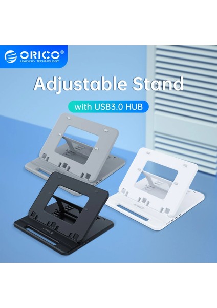 3 Port USB 3.0 Orıco 7 Ayarlanabilir USB 3.0 Dizüstü Bilgisayar Standı Katlanabilir Kaymaz Masaüstü Dizüstü Soğutma Tutucu Dizüstü Bilgisayar Standı (Yurt Dışından) fiyatları