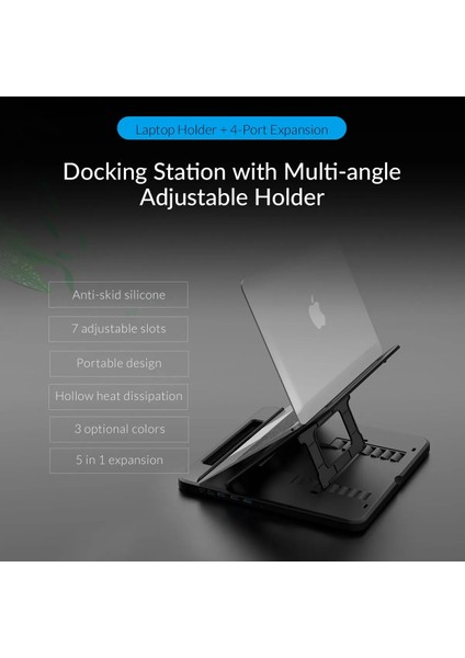 3 Port USB 3.0 Orıco 7 Ayarlanabilir USB 3.0 Dizüstü Bilgisayar Standı Katlanabilir Kaymaz Masaüstü Dizüstü Soğutma Tutucu Dizüstü Bilgisayar Standı (Yurt Dışından) modelleri