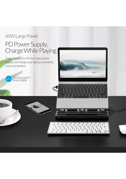 3 Port USB 3.0 Orıco 7 Ayarlanabilir USB 3.0 Dizüstü Bilgisayar Standı Katlanabilir Kaymaz Masaüstü Dizüstü Soğutma Tutucu Dizüstü Bilgisayar Standı (Yurt Dışından) fırsatları