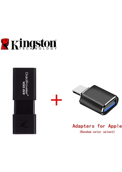DT100G3-C 128GB Kingston Yeni USB Flash 16GB 32GB 64GB Siyah DT104 Flash Bellek Araba Taşınabilir Cle USB Kalem Disk Sopa DT100G3 Usb3.0 Flash Sürücü (Yurt Dışından)
