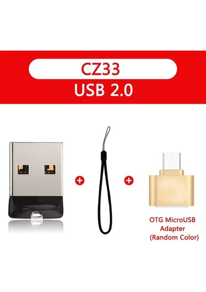 CZ33-A 32GB Orijinal Sandisk Süper Mini USB Flash Sürücü 64GB USB 2.0 Cruzer Fit CZ33 Kalem Sürücü 32GB Memory Stick 16GB 8gb 4gb Pendrive (Yurt Dışından)