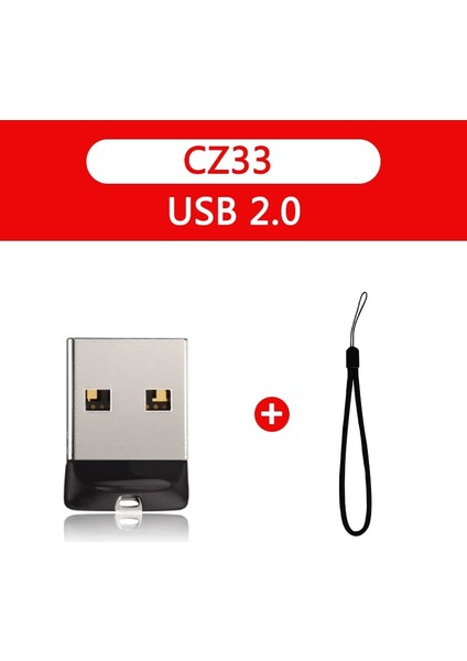 CZ33-A 32GB Orijinal Sandisk Süper Mini USB Flash Sürücü 64GB USB 2.0 Cruzer Fit CZ33 Kalem Sürücü 32GB Memory Stick 16GB 8gb 4gb Pendrive (Yurt Dışından) fırsatları