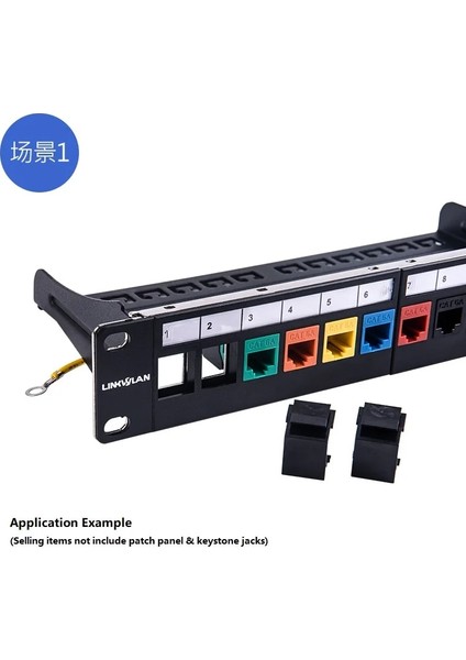 Lc Sc Keystone Çerçeve 100 Adet RJ45 Lc Sc Çoğaltıcı Snap-In Keystone Çerçeve Kör Plaka Modüler Boş Patch Panel (Yurt Dışından)