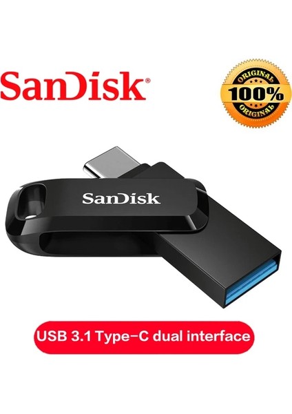 Sdddc3 32GB Sandisk Flash Sürücü 512GB 32GB 64GB 128GB 256GB Ultra Çift USB 3.1 Disk Otg C Tipi Kalem Sürücü Sopa 150 M/s Akıllı Telefon Dizüstü Bilgisayar Için (Yurt Dışından)