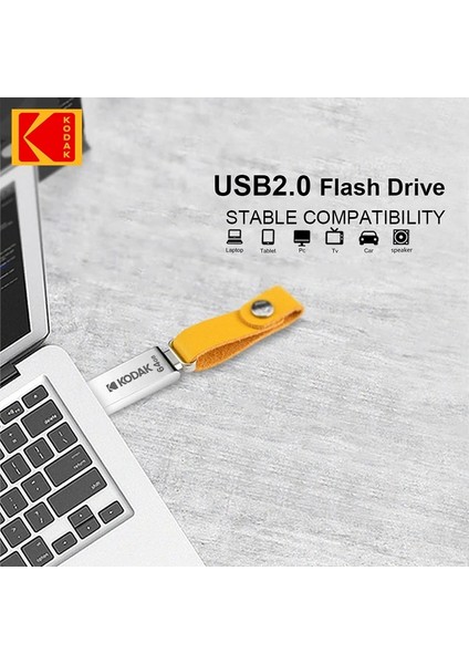32GB Kodak K122 Metal USB Flash Sürücü 64GB 32GB Memory Stick Kalem Sürücü Usb2.0 Pendrive Yüksek Flash Disk U Disk Memoria USB Pendrive (Yurt Dışından)