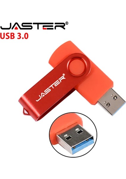 Pembe 16GB Jaster Rotasyon USB Flash Sürücü Kalem Sürücüler 8gb 16GB 32GB 64GB Yüksek Hızlı USB Stick 3.0 Flash Sürücü Pendrive Ücretsiz Özel Logo (Yurt Dışından)
