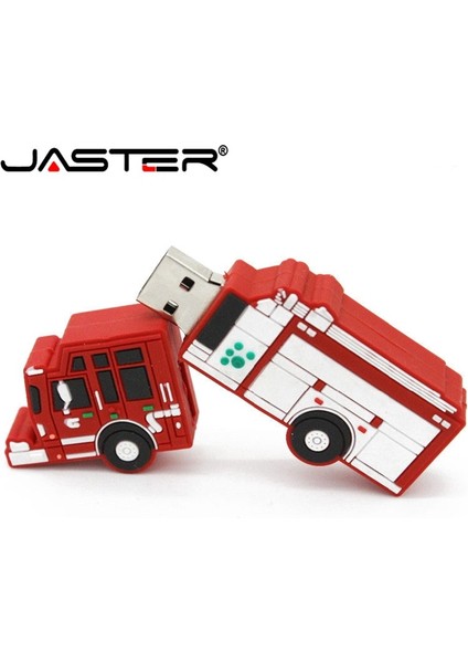 Kargo Gemisi 32GB Jaster Karikatür Oyuncak Itfaiye Kamyonu USB Flash Sürücü Araba Oyuncak USB Flash Sürücü 8gb 16GB 32GB 64GB 128GB Mini Karikatür Flash Memory Stick (Yurt Dışından) fiyatları