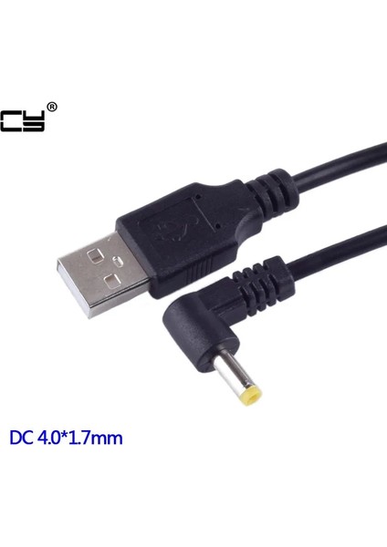 Sağ Siyah 0.3m 5V 2A Dc 4.0mm x 1.7mm Güç Fişi USB Erkek 4.0*1.7mm/dc 4017 Şarj Güç Kablosu Jakı 4.0x1.7mm 100CM 2m (Yurt Dışından) modelleri