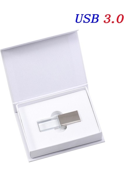 Gümüş 4 GB Jaster Şeffaf Cam USB 3.0 Araba Logosu USB Kalem Sürücü 4 GB 16 GB 32 GB 64 GB USB Flash Sürücü, Bellek Sürücüsü Çubuk Kalem/araba Hediye (Yurt Dışından)