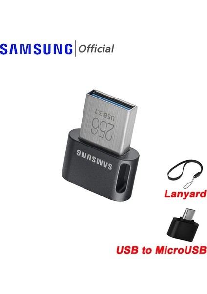 Ab Microusb 64G Samsung USB Stick 64GB 3.1 USB Flash Sürücü 128 GB Pendrive 128GB Kalem Sürücü 256GB Mini USB Bellek Diski Bilgisayar Telefonu Için Anahtarda (Yurt Dışından)