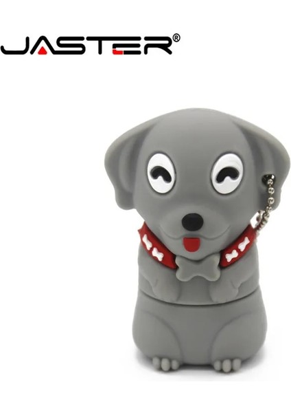 Beyaz 32GB Jaster Karikatür Kalem Sürücü 64GB Sevimli Evcil Köpek USB Flash SÜRÜCÜLER32GB Çocuk Günü Hediyesi Memory Stick 16GB Ücretsiz Anahtarlık U Disk (Yurt Dışından)