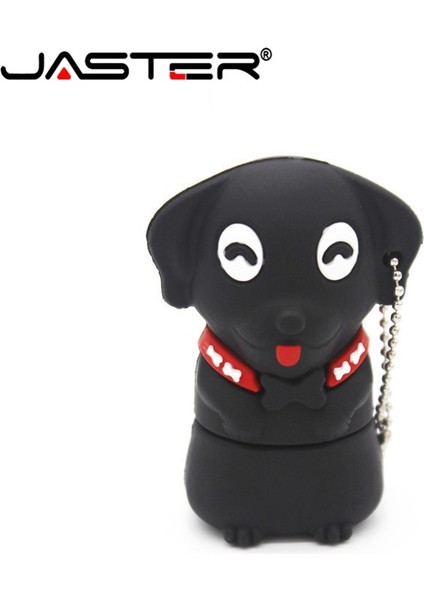 Beyaz 32GB Jaster Karikatür Kalem Sürücü 64GB Sevimli Evcil Köpek USB Flash SÜRÜCÜLER32GB Çocuk Günü Hediyesi Memory Stick 16GB Ücretsiz Anahtarlık U Disk (Yurt Dışından)
