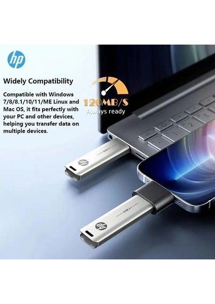 128 GB Hp X796 Usb3.1 Metal USB Flash Sürücü 32 GB 64 GB 128 GB 256 GB Kalem Sürücü Yaratıcı Kişilik Araba Müzik Hediye Yüksek Hızlı USB Pendrive (Yurt Dışından)
