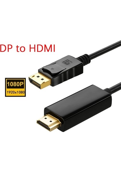 1080P Dp - Hdmıb 1.8m Dp - HDMI Uyumlu Kablo 4K 1080P 30Hz Displayport - Hd Adaptör Ekran Bağlantı Noktası Video Ses Pc Hdtv Projektör Dizüstü Bilgisayar Için (Yurt Dışından)