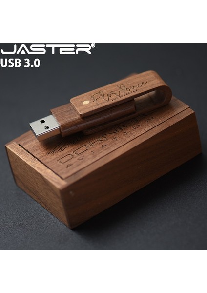 Kutulu Ceviz 32GB Jaster Ücretsiz Özel Logo USB 3.0 Falsh Drive Ahşap Kutu Kalem Sürücü 4gb 8gb 16GB 32GB 64GB 128GB Memory Stick Hediye Pendrive U Disk (Yurt Dışından) modelleri