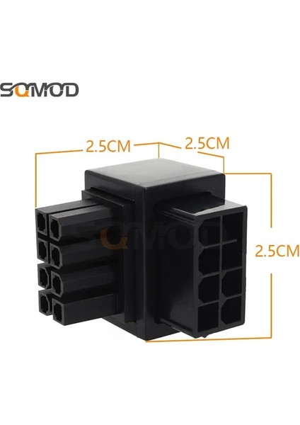 Beyaz Atx 8pin Dişi 90 Derece Açılı 8 Pin Erkek Güç Adaptörü Gpu Masaüstü Bilgisayarlar Için Güç Direksiyon Konektörü Grafik Ekran Kartı Gpu (Yurt Dışından)