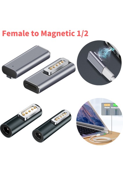 Magsafe1 Için Manyetik USB C Adaptör Tip C/DC5521 - Magsafe* 2 /magsafe1 Konektörü Pd MacBook Air/pro Için Hızlı Şarj Adaptörü (Yurt Dışından)