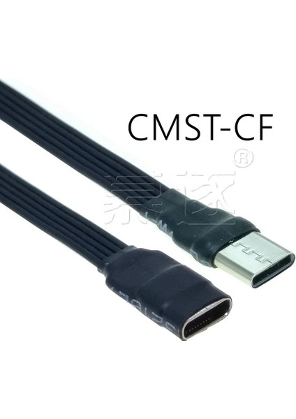 Cmst-Cmst 30 cm Tip-C 2.0 Erkek - Dişi Uzatma Kablosu Pratik Çok Fonksiyonlu Dayanıklı Taşınabilir USB C Şarj Kablosu Bağlantı Hattı (Yurt Dışından)