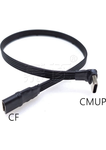 Cmst-Cmst 30 cm Tip-C 2.0 Erkek - Dişi Uzatma Kablosu Pratik Çok Fonksiyonlu Dayanıklı Taşınabilir USB C Şarj Kablosu Bağlantı Hattı (Yurt Dışından)