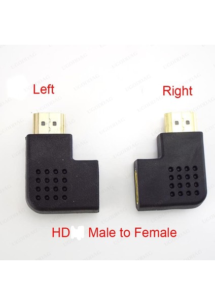 270 Derece 1 Adet HDMI Uyumlu Kablo Konnektör Adaptörü 270 90 Derece Açı Erkek - Kadın Dönüştürücüler Için 1080 P Hdtv Kablo Adaptörü Genişletici (Yurt Dışından) modelleri