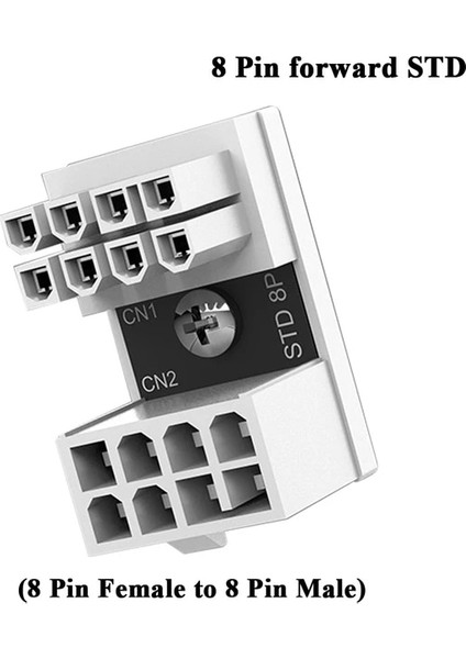 8pın Pozitif Std 1 Adet 1-10 Adet Atx 8 Pin Dişi - Erkek 180 Derece Açılı Dönüm Konnektörü Masaüstü Grafik Ekran Kartı Gpu Güç Adaptörü Dirsek Kafası (Yurt Dışından)