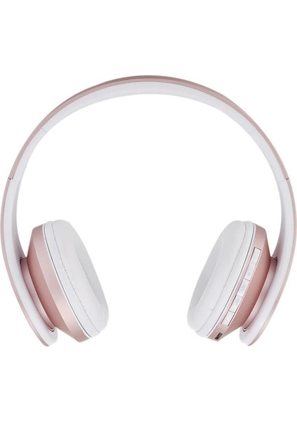 Gül Altın Andoer Aşırı Kulak Kablosuz Bt Kulaklık Mikrofon 3.5mm Kablolu Müzik Kulaklıklar Akıllı Telefon Pc Laptop Için Katlanabilir Kafa Bandı Tf Kart (Yurt Dışından)