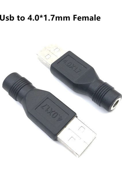 USB-4017 10 Adet Mikro Usb/usb 2.0 Erkek Dc 3.5*1.35/4.0*1.7mm Dişi Fiş Jakı Dönüştürücü Dizüstü Bilgisayar Adaptörü Konektörü (Yurt Dışından)