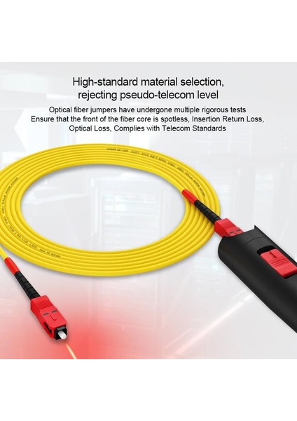 Dubleks Tek Modlu 25 M Ampcom Sc Sc Fiber Optik Yama Kablosu Simplex Dubleks 9/125 Sc - Sc Upc Tek Modlu Jumper Tek Modlu Yama Kablosu Özelleştirme (Yurt Dışından)