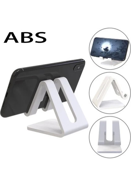 Abs Malzeme Evrensel Alüminyum Stand Masası Tutucu Xiaomi Huawei Için Cep Telefonu Tutucu iPhone Için Metal Tablet Standı ipad Için Siyah Altın (Yurt Dışından)