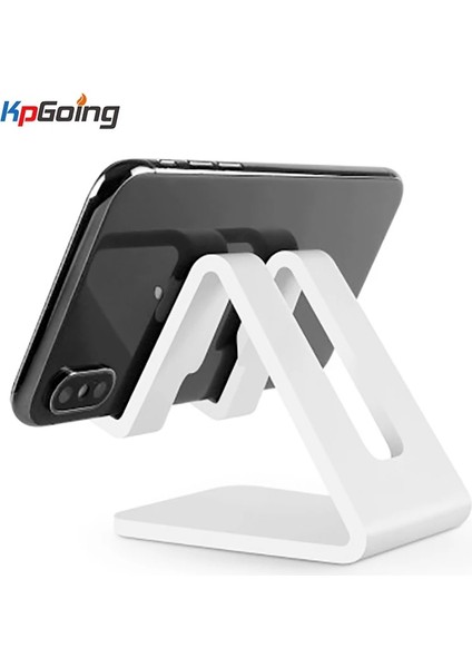 Abs Malzeme Evrensel Alüminyum Stand Masası Tutucu Xiaomi Huawei Için Cep Telefonu Tutucu iPhone Için Metal Tablet Standı ipad Için Siyah Altın (Yurt Dışından)