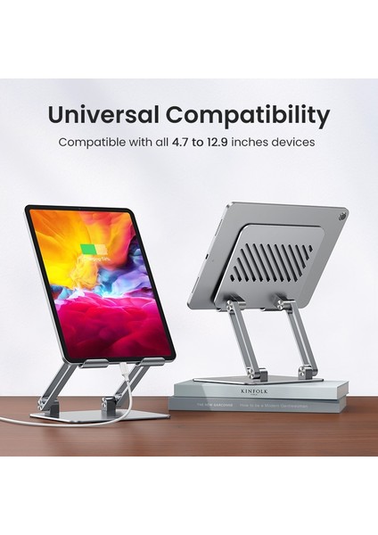 Kaldırma Telefon Standı Ugreen iPad Pro 2021 Için Tablet Telefon Standı iPad Standı Xiaomi Tablet Desteği Dizüstü Standı Cep Telefonu Tutucu Tablet Standı (Yurt Dışından)
