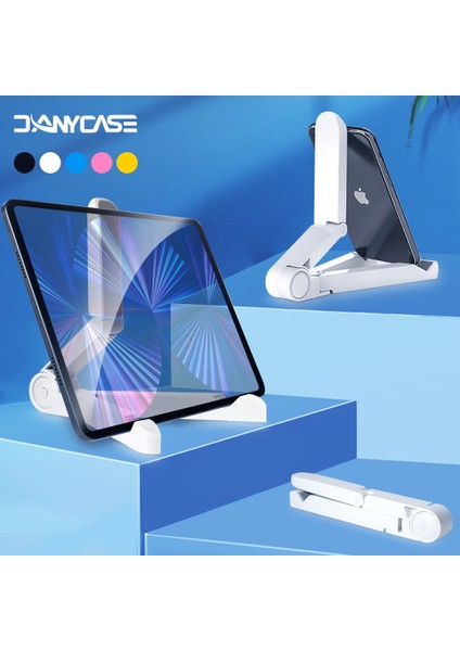 Sarı Katlanır Evrensel Tablet Standı Tembel Ped Desteği Telefon Tutucu Telefon Standı Samsung Huawei Xiaomi IPhone IPad 10.2 9.7 (Yurt Dışından)