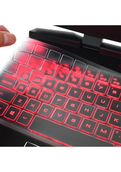 Siyah 2021-NOW Klavye Kapağı Hp Omen 17 17T 17Z 17-W 17-An 17-Ck 7 Artı 6 5 4 3 2 Koruyucu Kılıf Silikon Oyun Dizüstü Bilgisayar Aksesuarları (Yurt Dışından)