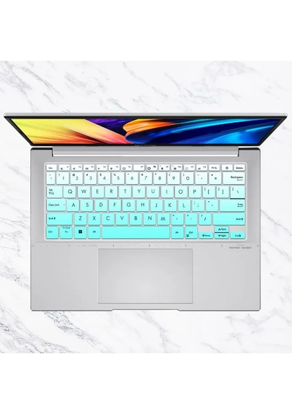 Fadepink 2022 Asus Zenbook 14 OLED 2022 UX3402 UX3402ZA UM3402YA UM3402 Ya Ux UM3402 Za Laptop Klavye Kapak Cilt Koruyucu (Yurt Dışından)