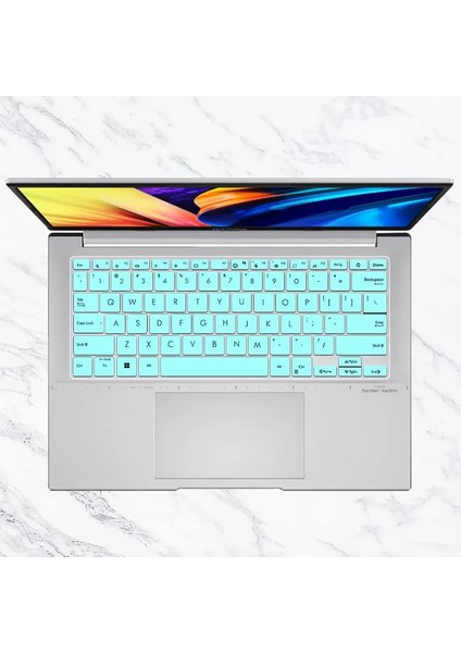 Fadepink 2022 Asus Zenbook 14 OLED 2022 UX3402 UX3402ZA UM3402YA UM3402 Ya Ux UM3402 Za Laptop Klavye Kapak Cilt Koruyucu (Yurt Dışından)