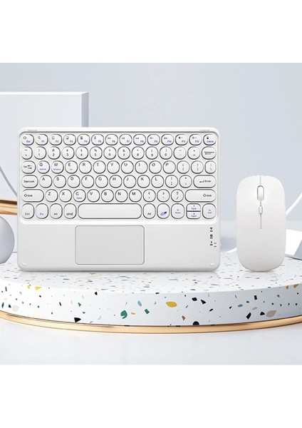 Koyu Yeşil iPad Xiaomi Samsung Huawei Tablet Android Ios Windows Için Uygun iPad Klavye ve Fare Kombinasyonu Kablosuz Bluetooth Klavye Seti (Yurt Dışından)