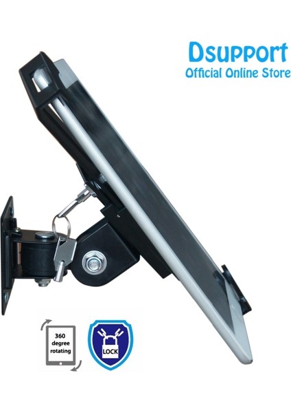 10.1-13 Anti Theft Tablet Tutucusu Için Siliver, 7-13 Inç Çeşitli Boyutlardaki Tabletler Için Duvara Monte Hırsızlığa Karşı Koruma, Kilitli Evrensel Tablet Standı (Yurt Dışından)