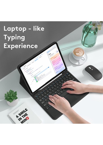 Sarı Bluetooth Uyumlu Klavye Koruyucu Deri Kılıf Seti Kablosuz Klavye Ipad PRO11 Air5 10.9/11 Inç Için Uyumlu (Yurt Dışından)