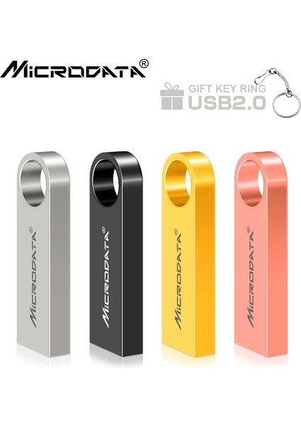 Siyah 128GB Metal USB Flash Sürücü 64GB 32GB 16GB 8gb 4gb Kalem Sürücü Taşınabilir 128GB 256GB 512GB USB 2.0 USB Stick Depolama Flash Disk Anahtarlı (Yurt Dışından) modelleri