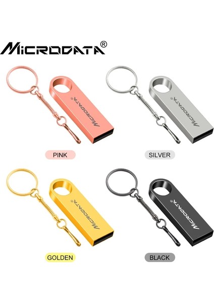 Siyah 128GB Metal USB Flash Sürücü 64GB 32GB 16GB 8gb 4gb Kalem Sürücü Taşınabilir 128GB 256GB 512GB USB 2.0 USB Stick Depolama Flash Disk Anahtarlı (Yurt Dışından) fırsatları