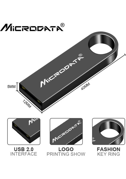 Siyah 128GB Metal USB Flash Sürücü 64GB 32GB 16GB 8gb 4gb Kalem Sürücü Taşınabilir 128GB 256GB 512GB USB 2.0 USB Stick Depolama Flash Disk Anahtarlı (Yurt Dışından) indirimleri