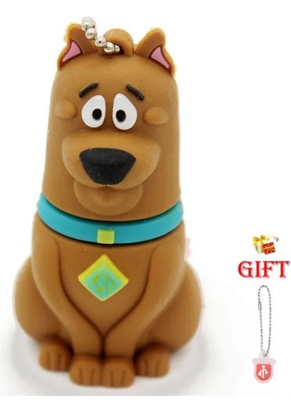 Kahverengi 16GB Jaster Karikatür Kalem Sürücü 64GB Sevimli Evcil Köpek USB Flash SÜRÜCÜLER32GB Çocuk Günü Hediyesi Memory Stick 16GB Ücretsiz Anahtarlık U Disk (Yurt Dışından)